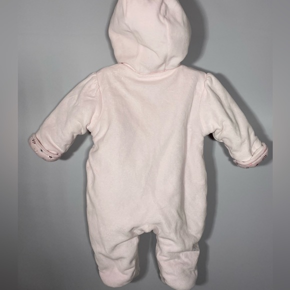 Babaluno Pink Snap Front lightly padded Hooded Bunting size Newborn-3 Months - Picture 5 of 9